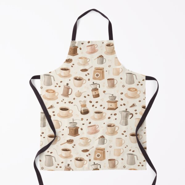 Item preview, Cute Coffee Cup and Grinder Seamless Pattern designed and sold by juthamas8426.