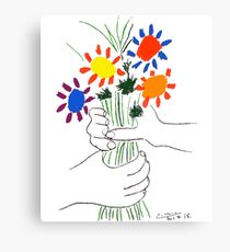 Pablo Picasso Bouquet Of Peace 1958 (Flowers Bouquet With Hands), T Shirt, Artwork Canvas Print