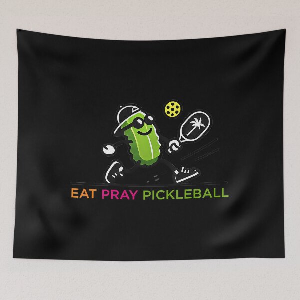 Item preview, Eat Pray Pickleball Funny Sports Quote designed and sold by esmikpagudv.