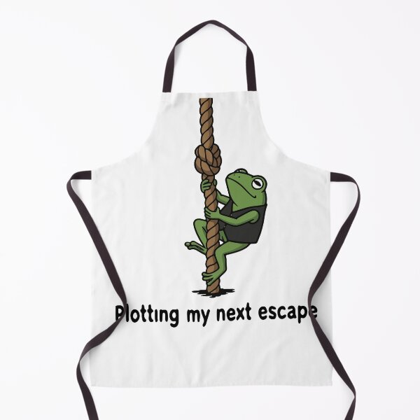 Item preview, Funny Frog Climbing Rope Gym Class Escaping Work Humor designed and sold by Floomart.