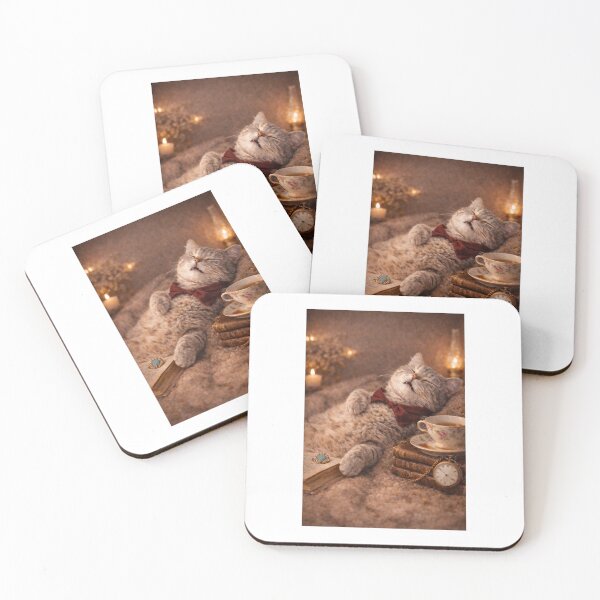 Item preview,  Gentle Pause – Aristocratic Cat with Bow Tie and Books designed and sold by LovelyCatGalaxy.