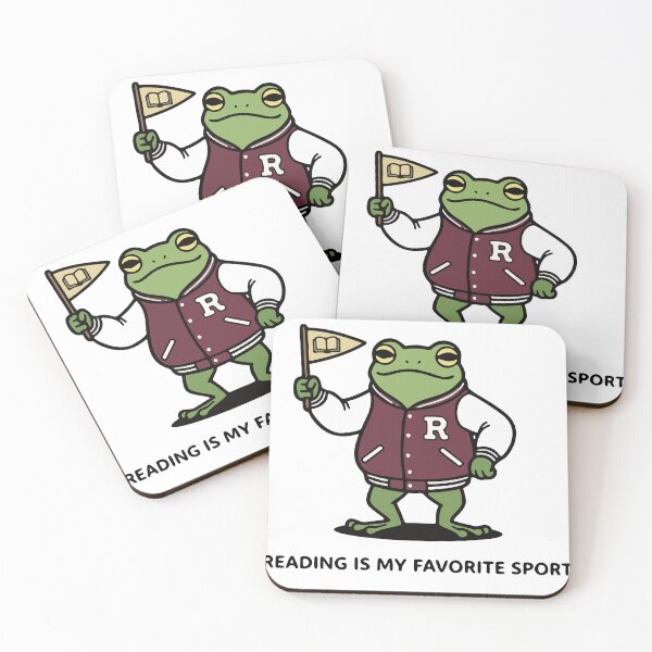 Item preview, Funny Frog Varsity Jacket Reader Bookworm Sports Team designed and sold by Floomart.