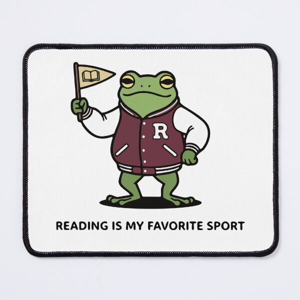 Item preview, Funny Frog Varsity Jacket Reader Bookworm Sports Team designed and sold by Floomart.