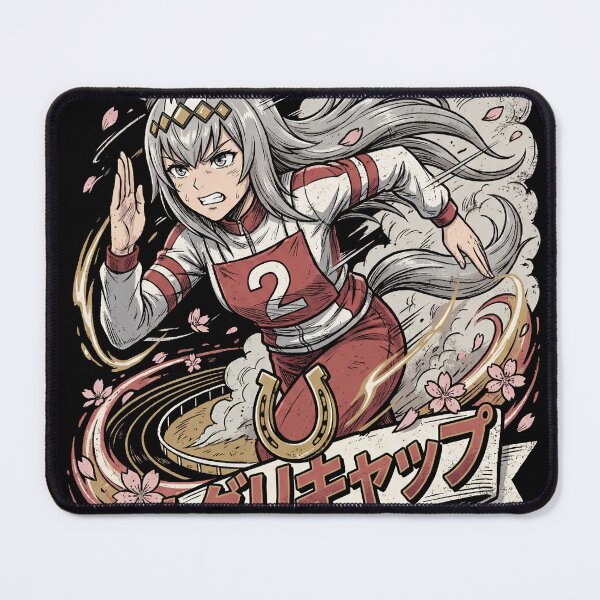Item preview, Oguri Cap Umamusume Pretty Derby Horse Girl Racing Idol Greedy Glutton American Style Cap Fan Art Portrait Poster T-Shirt Sticker Print Gift designed and sold by Senpaiwaves.
