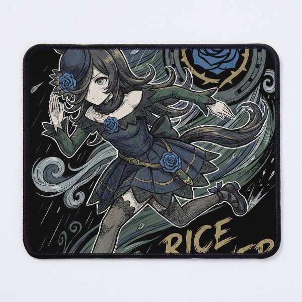 Item preview, Rice Shower Umamusume Pretty Derby Horse Girl Racing Idol Blue Hair Tragic Heroine Arima Kinen Fan Art Portrait Poster T-Shirt Sticker Print Gift designed and sold by Senpaiwaves.