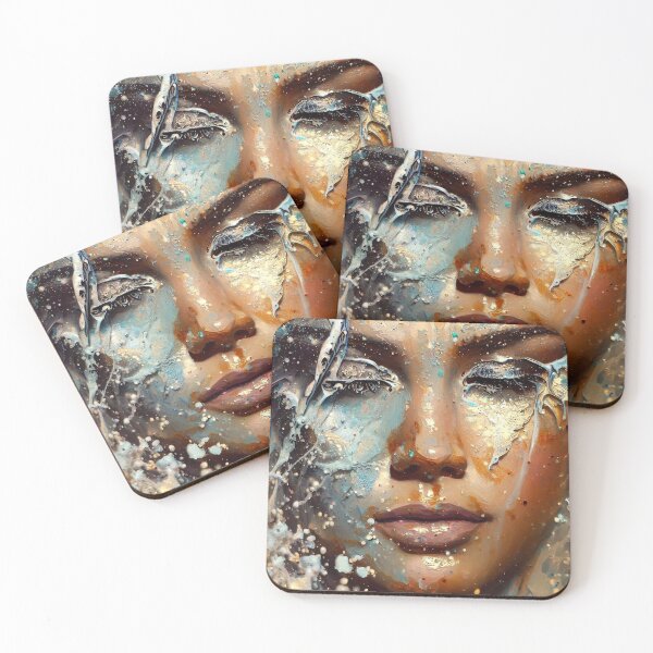 Item preview, Veiled Emotions-5 – Abstract Portrait of Hidden Feelings designed and sold by Okmanoo.