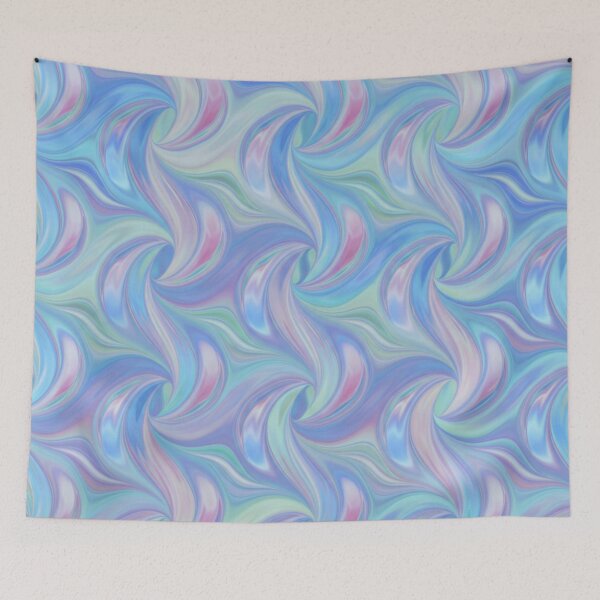 Item preview, Pearlescent Mermaid Scales - Liquid Pastel Pattern designed and sold by JillyJ05.