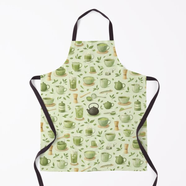 Item preview, Green Tea Ceremony Seamless Pattern Illustration designed and sold by juthamas8426.
