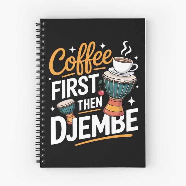 Item preview, Coffee First Then Djembe Mandinka African Music Djembe  designed and sold by VerseFarm.