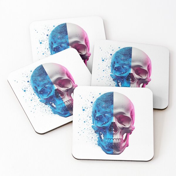 Item preview, Modern Skull Design with Pixel Effect designed and sold by Wonderful Designs.