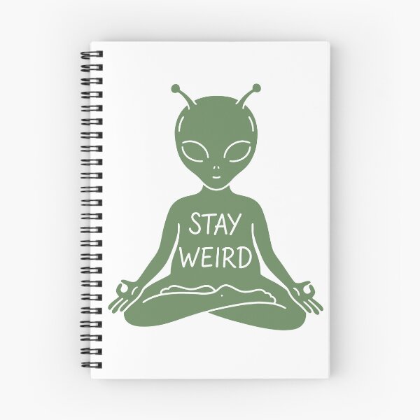 Item preview, Stay Weird Alien Meditation Illustration designed and sold by Senkov.