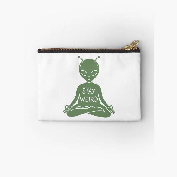 Item preview, Stay Weird Alien Meditation Illustration designed and sold by Senkov.