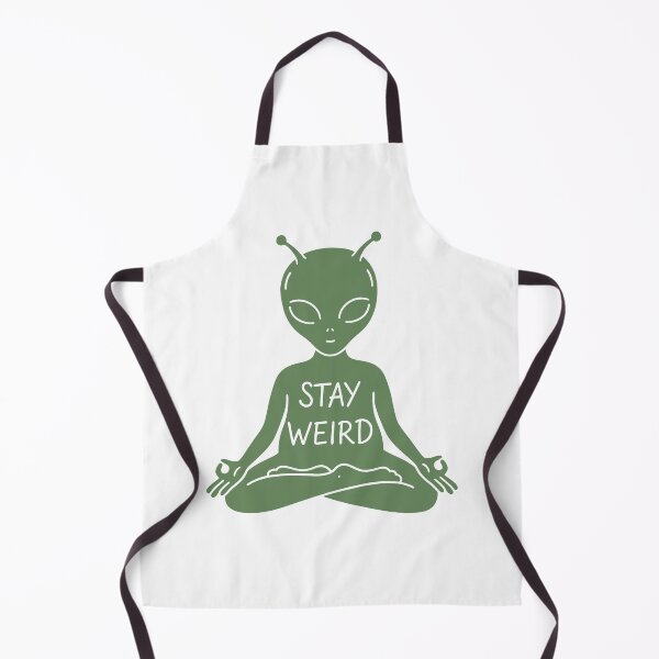 Item preview, Stay Weird Alien Meditation Illustration designed and sold by Senkov.
