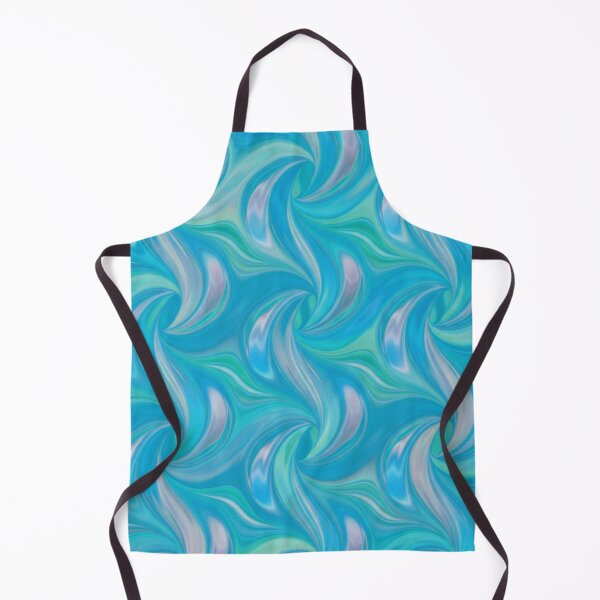 Item preview, Fluid Holographic Teal Aqua Fractal Flow designed and sold by JillyJ05.