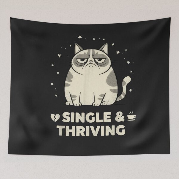 Item preview, Grumpy Cat Anti Valentine Shirt – Love Hard Pass Funny Single & Thriving Sarcastic Cat T-Shirt designed and sold by ZyxDes.