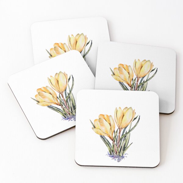 Item preview, Yellow Crocuses – Watercolour Botanical Illustration designed and sold by lippostcard.