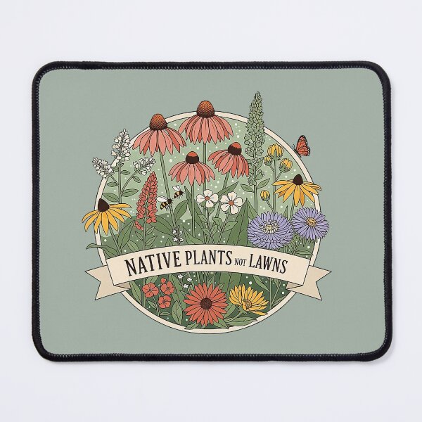 Item preview, Vintage Native Plants Not Lawns Gardener designed and sold by SholoStudio.