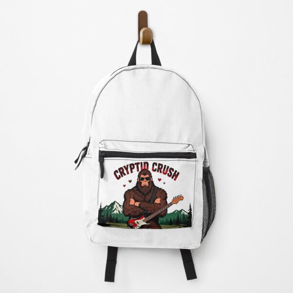 Item preview, Cryptid Crush Bigfoot Bass Guitar | Sasquatch Romance | Rock Lover designed and sold by Ink & Vibes.
