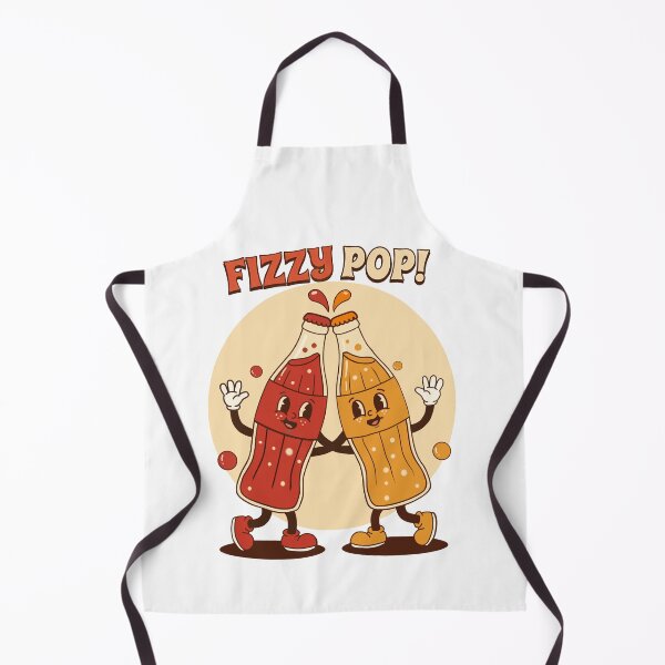 Item preview, Groovy Fizzy Pop Duo: Retro 70s Soda Cheers designed and sold by Minimochi Art.
