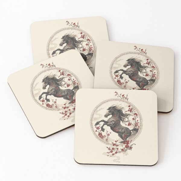 Item preview, Year of the Horse 2026 Lunar New Year Papercut designed and sold by PixelQ.