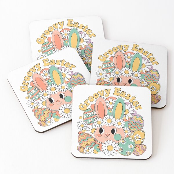 Item preview, Groovy Retro Easter Bunny Art designed and sold by SholoStudio.