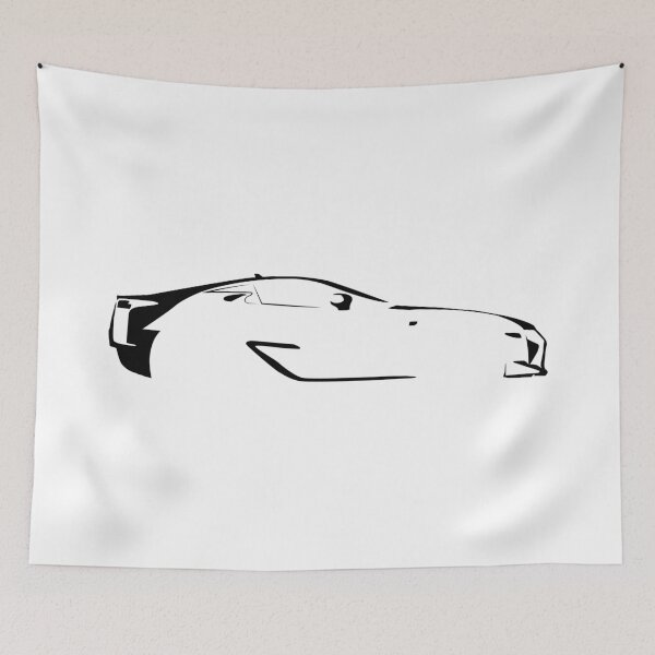 Item preview, LFA V10 (2012) Minimalist Car Silhouette (Black) designed and sold by FearnCreative.