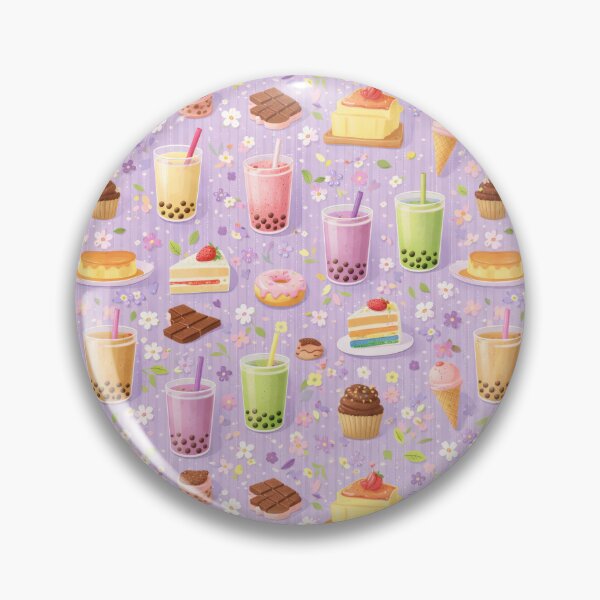 Item preview, Cute Bubble Tea and Dessert Seamless Pattern designed and sold by juthamas8426.
