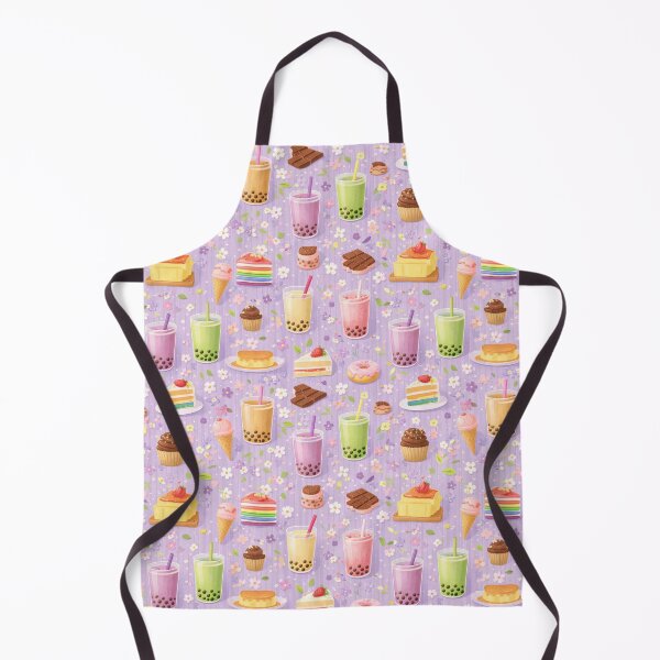 Item preview, Cute Bubble Tea and Dessert Seamless Pattern designed and sold by juthamas8426.