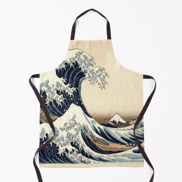 Item preview, Great Wave Off Kanagawa Hokusai Poster Copyright Free, Ukiyo-e Japanese Wave Boats Mount Fuji Print, Vintage Woodblock Wall Art Decor designed and sold by AbstractAuraArt.