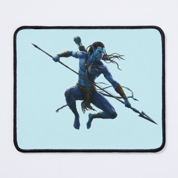 Item preview, Blue Sci-Fi Fantasy Avatar – Mystical Alien Portrait designed and sold by saritta93.