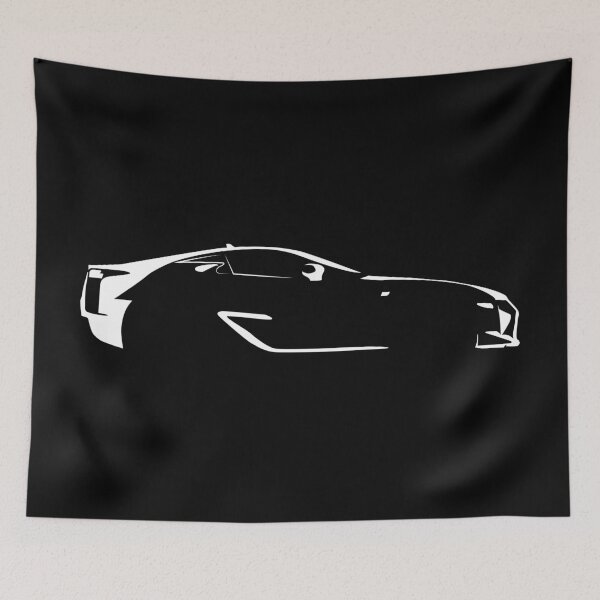 Item preview, LFA V10 (2012) Minimalist Car Silhouette (White) designed and sold by FearnCreative.