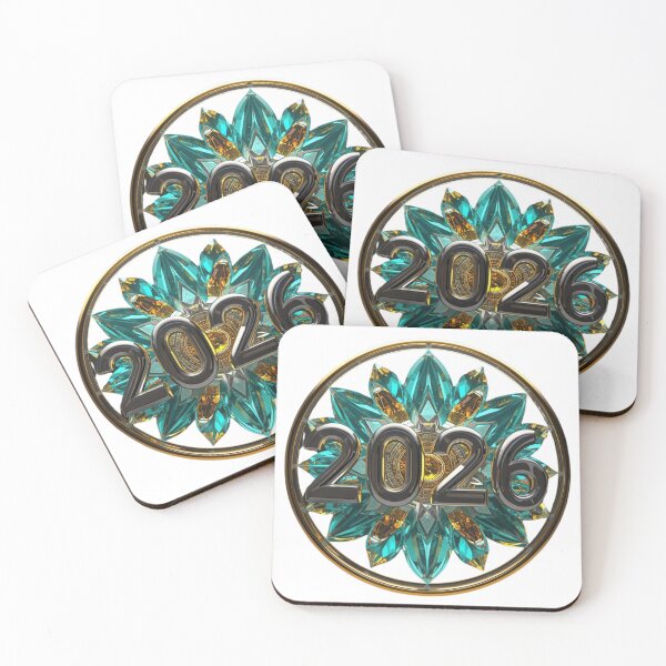 Item preview, 2026 New Year Bio-Digital Bloom - Futuristic Teal & Liquid Chrome Aesthetic designed and sold by sa-prints.