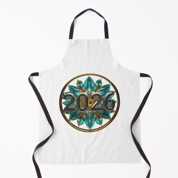 Item preview, 2026 New Year Bio-Digital Bloom - Futuristic Teal & Liquid Chrome Aesthetic designed and sold by sa-prints.