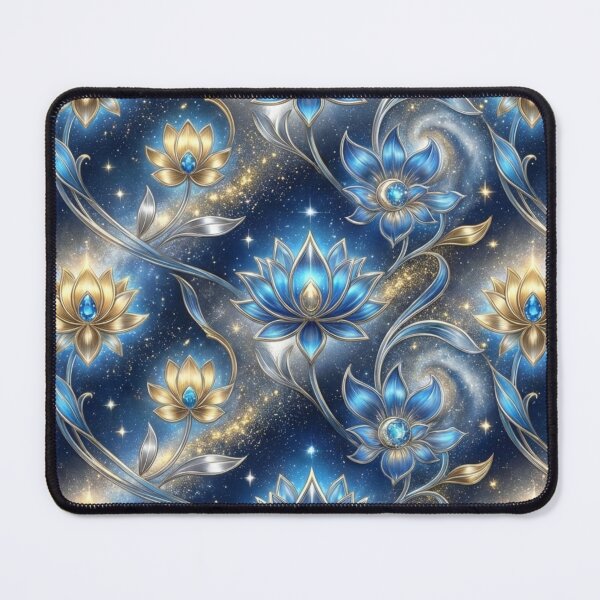 Item preview, Golden Celestial Blooms - Starry Night Dream Pattern designed and sold by JillyJ05.