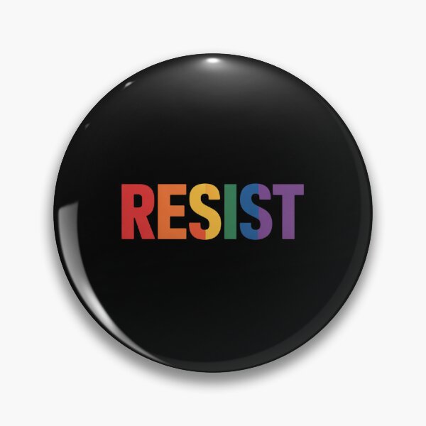 Item preview, Resist Rainbow Flag Nationa Pride March designed and sold by traceydowns.
