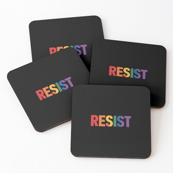 Item preview, Resist Rainbow Flag Nationa Pride March designed and sold by traceydowns.