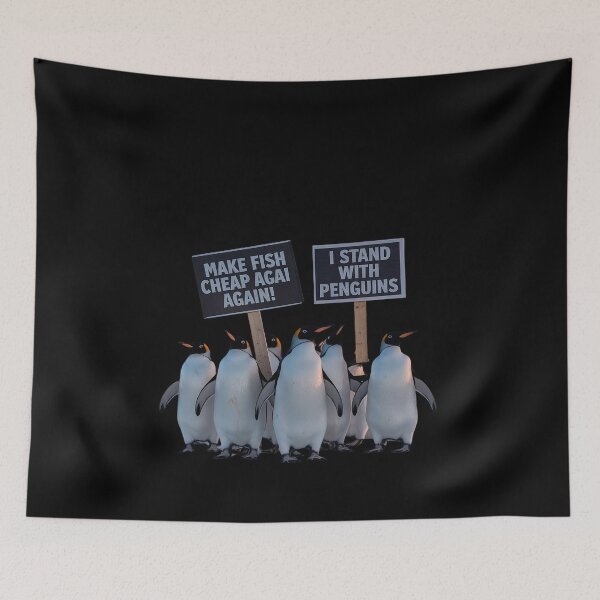 Item preview, Resist Tariffs Penguin Activism designed and sold by MythWoot.
