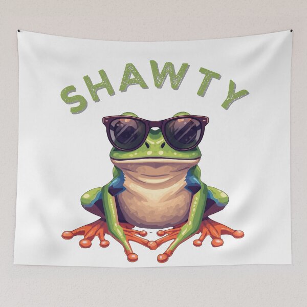 Item preview, Shawty Frog – Minimal Cute Cartoon Frog Design designed and sold by EchoPrint Co..