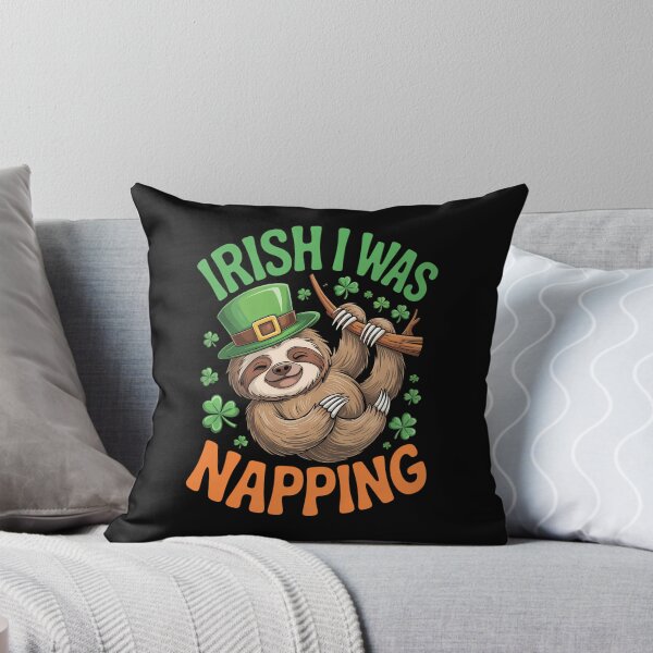 Item preview, Irish I Was Napping Sloth St Patricks Day designed and sold by cosmicncozyS.