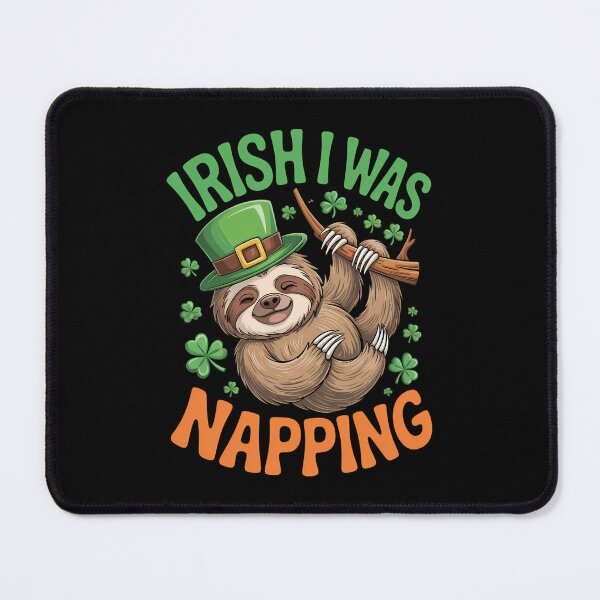 Item preview, Irish I Was Napping Sloth St Patricks Day designed and sold by cosmicncozyS.