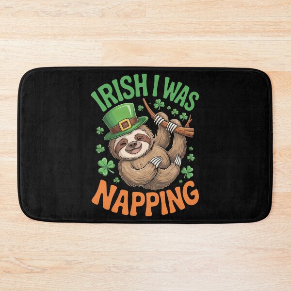 Item preview, Irish I Was Napping Sloth St Patricks Day designed and sold by cosmicncozyS.