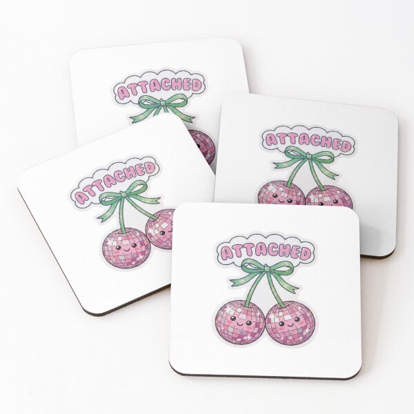 Item preview, Attached - Disco Ball Cherries Couple Sticker designed and sold by GemajoStudio.