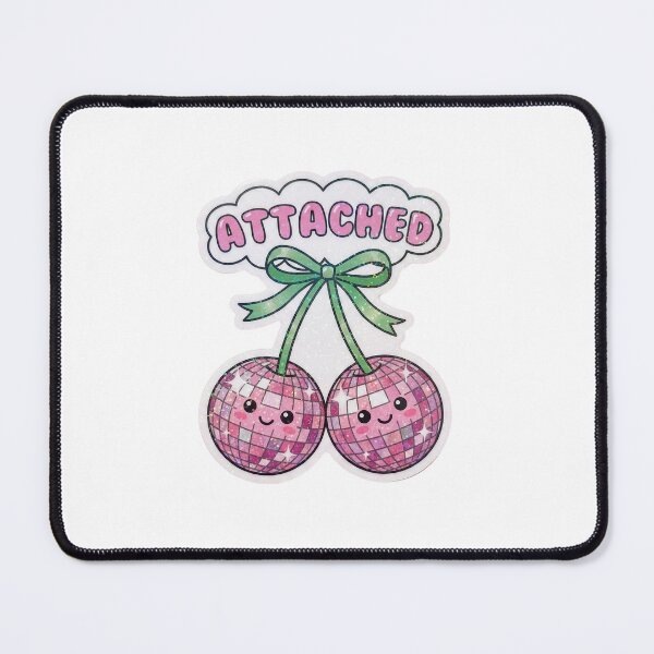 Item preview, Attached - Disco Ball Cherries Couple Sticker designed and sold by GemajoStudio.