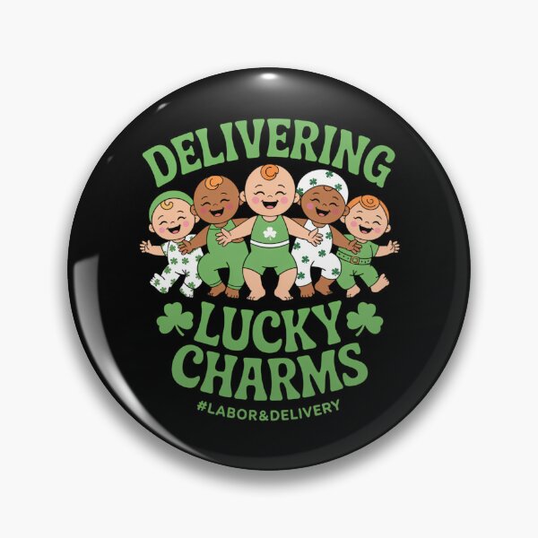Item preview, Labor Delivery Lucky Nurse Shamrock St Patrick_s Day designed and sold by cosmicncozyS.