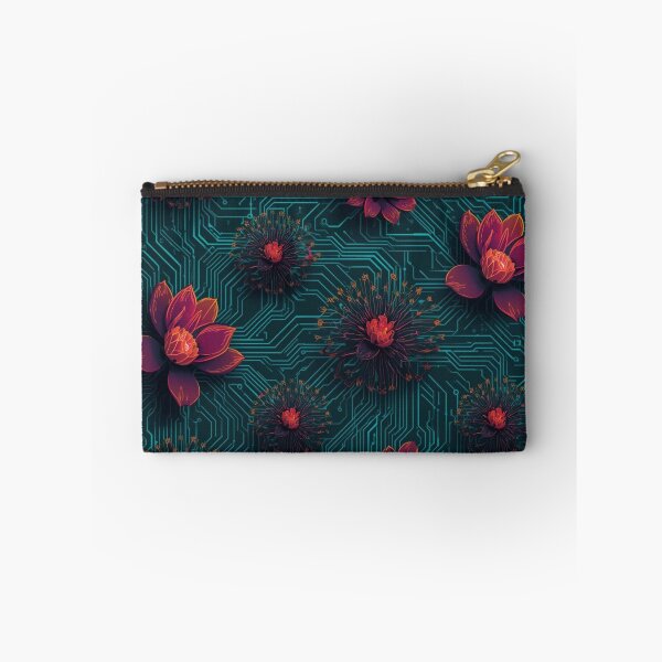 Item preview, 2026 New Year Bio-Digital Bloom - Futuristic Teal & Liquid Chrome Aesthetic designed and sold by sa-prints.