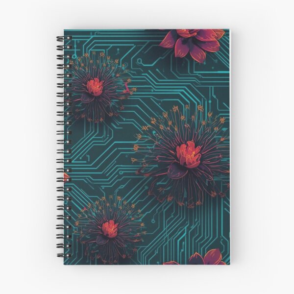 Item preview, 2026 New Year Bio-Digital Bloom - Futuristic Teal & Liquid Chrome Aesthetic designed and sold by sa-prints.