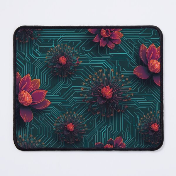 Item preview, 2026 New Year Bio-Digital Bloom - Futuristic Teal & Liquid Chrome Aesthetic designed and sold by sa-prints.