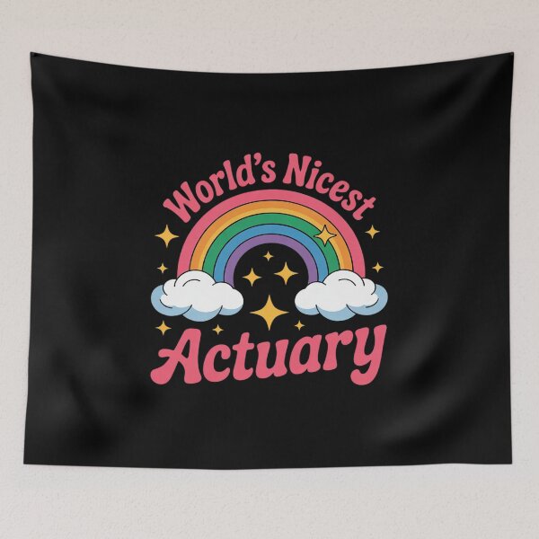 Item preview, World's Nicest Actuary Rainbow Funny Actuary 1 designed and sold by RsFilsingerArt.