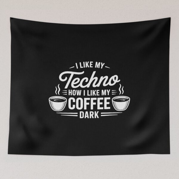 Item preview, Dark Techno Music & Coffee  designed and sold by VerseFarm.