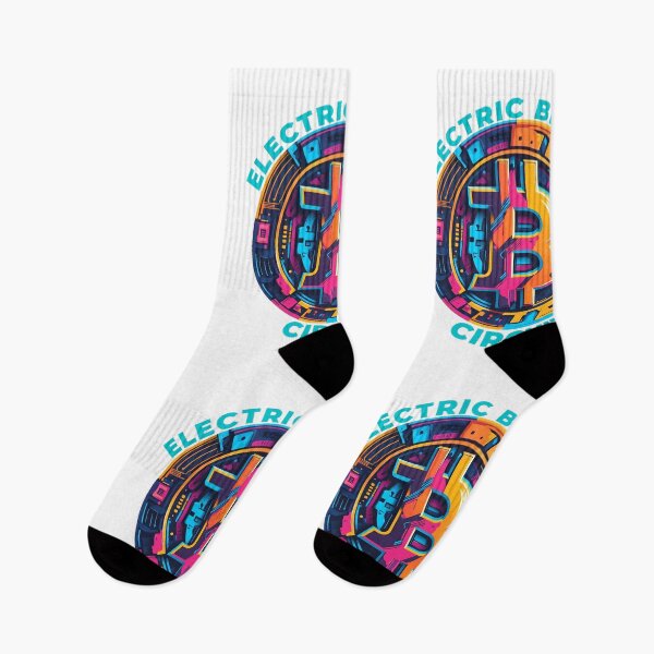 Item preview, Electric Bitcoin Circuit - Vibrant Crypto Tech T-Shirt designed and sold by BitCrop.